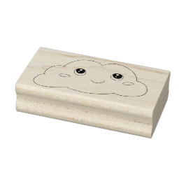Tampons Encreurs Cute Kawaii Face Souriant Cloud Art Timbre