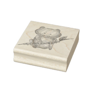Tampons Encreurs Cute Little Froggy | Timbre d'art en bois