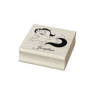 Tampons Encreurs Cute Nom propre Unicorn Personnalisé