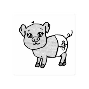 Tampons Encreurs Cute Petit Cochon Animal de ferme