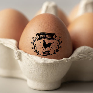 Tampons Encreurs Cute Poulet Ferme Oeuf Floral Frais