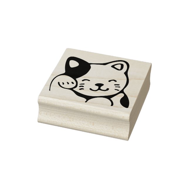 Tampons Encreurs Cute simple Grooming Lucky Chat (Tampon)