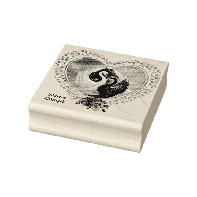 Tampons Encreurs Cygne noir et cygne blanc (Tampon)