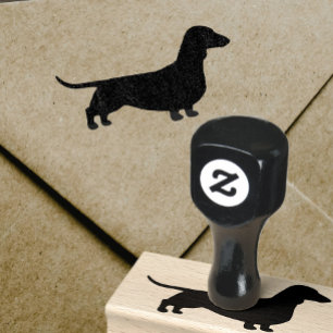 Tampons Encreurs Dachshund Silhouette Chien Wiener à revêtement l