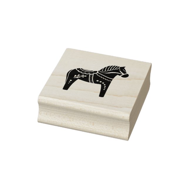 Tampons Encreurs Dala folk cheval, noir folk cheval silhouette (Tampon)