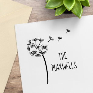 Tampons Encreurs Dandelion Flower Parachutes Nom de famille