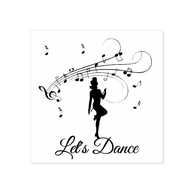 Tampons Encreurs Danse en haut de la scène sur mesure (Impression)