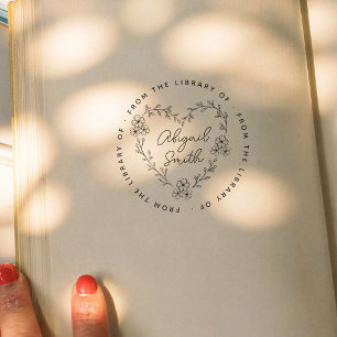 Tampons Encreurs De la bibliothèque de Delicate Floral Heart Book