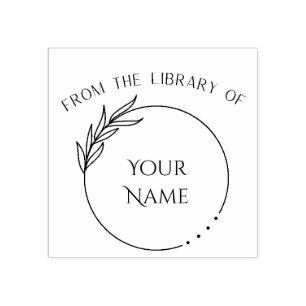 Tampons Encreurs De La Bibliothèque De - Timbre De Livre Personnali