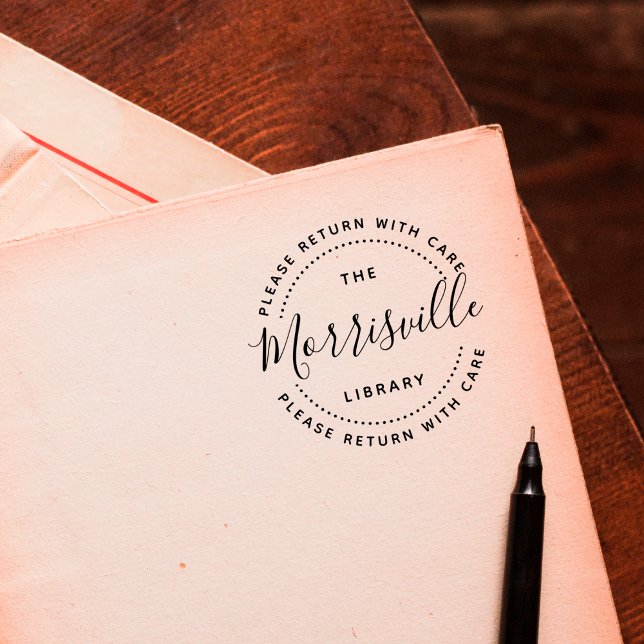 Tampons Encreurs De La Bibliothèque Du Nom S'Il Vous Plaît Retourne (Créateur téléchargé)