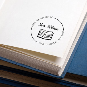 Tampons Encreurs De La Bibliothèque Du Professeur