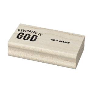 TAMPONS ENCREURS DÉDIÉ À DIEU COOL PERSONNALISABLE NOIR TEXTE