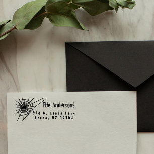 Tampons Encreurs Déplaisant Spider Web Family Adresse de retour