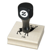 Design d'Elk animal Timbre d'art en bois