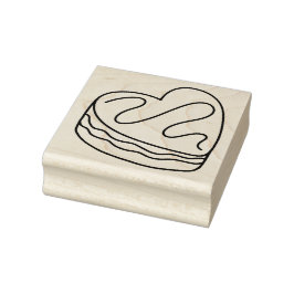 Tampons Encreurs Dessert De Gâteaux De Coeur