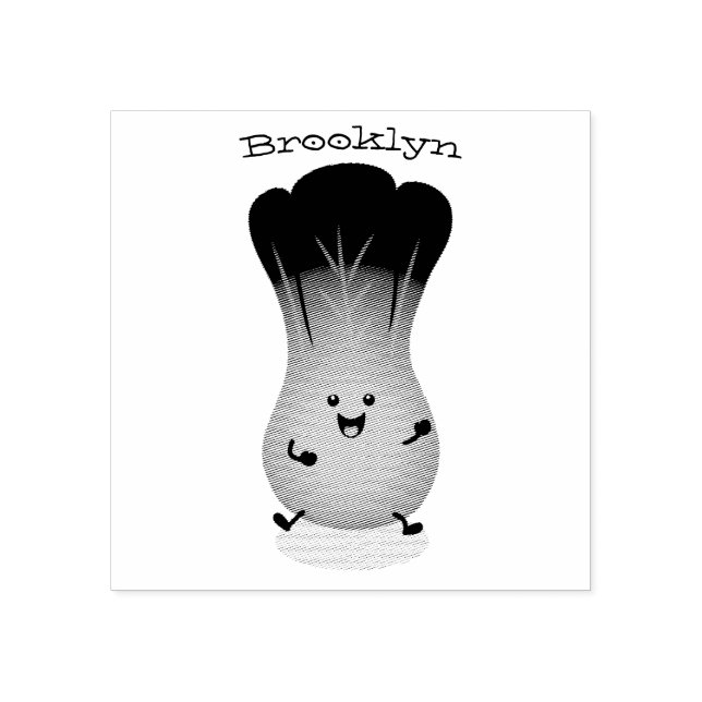 Tampons Encreurs dessin animé mignon de bok choy (Impression)