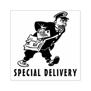 Tampons Encreurs Dessin d'un postman en colère de Special Delivery