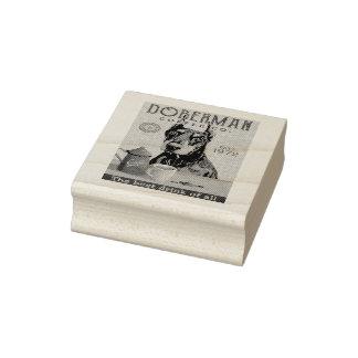Tampons Encreurs Doberman Pinscher Chien Café