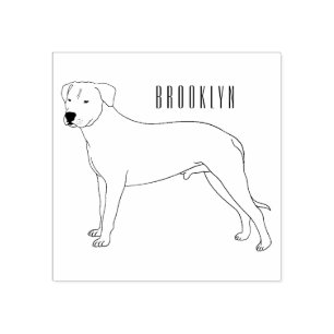 Tampons Encreurs Dogo argentino dessin animé pour chien