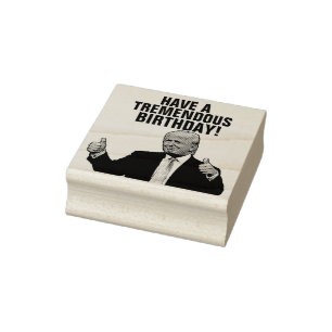 TAMPONS ENCREURS DONALD TRUMP BIRTHDAY RUBBER STAMP