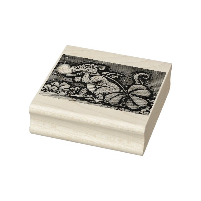 TAMPONS ENCREURS DRAGON DE BÉBÉ IRLANDAIS, ST. LE POMPIER EN CAOUTC (Tampon)