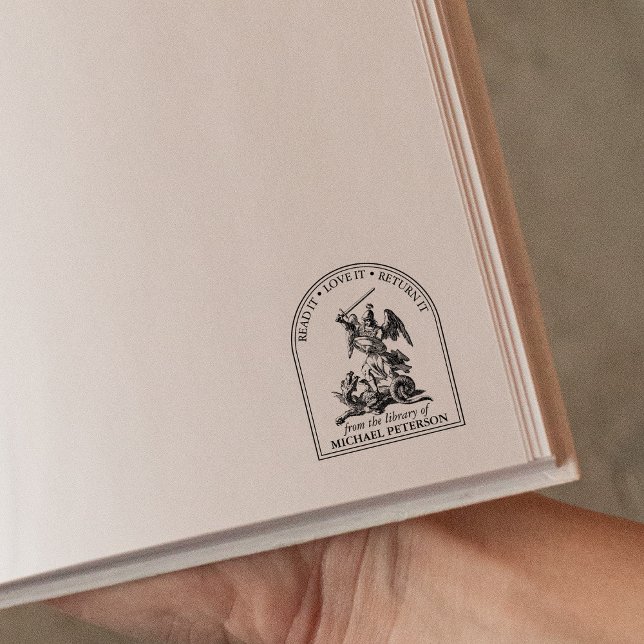 Tampons Encreurs Dragon de Saint-Georges Vintage de la bibliothèque (Créateur téléchargé)