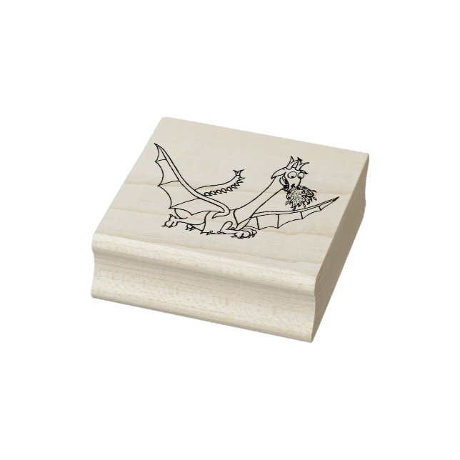 Tampons Encreurs dragon volant respirer le feu (Tampon)