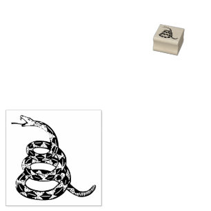 Tampons Encreurs Drapeau de Gadsden Ne Marchez pas sur Moi Gris