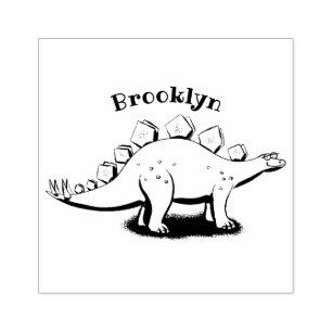 Tampons Encreurs Drôle stegosaurus dinosaure dessin animé