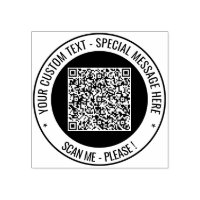 Écran en caoutchouc rond QR Code personnalisé Anal