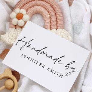 Tampons Encreurs Écriture Chic Moderne Minimaliste Personnalisé "Fa