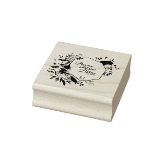 Tampons Encreurs Écriture florale monogramme
