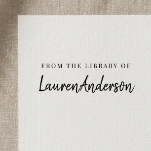 Tampons Encreurs Écriture manuscrite moderne de la bibliothèque d'e