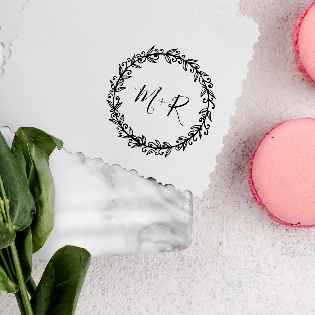 Tampons Encreurs Effectuez vos propres initiales de Mariage de call (Créateur téléchargé)