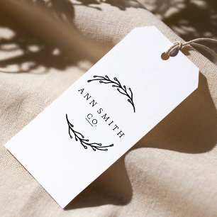 Tampons Encreurs Élégant Botanique Personnalisé Nom du logo de l'en