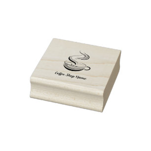 Tampons Encreurs Élégant café Brown espresso logo d'entreprise