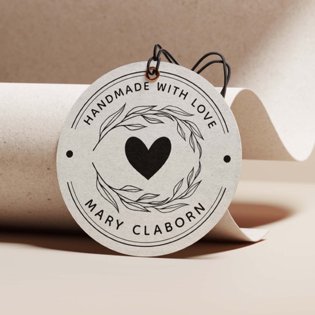 Tampons Encreurs Elégant Coeur Nom Personnalisé Fait À La Main Avec (Créateur téléchargé)