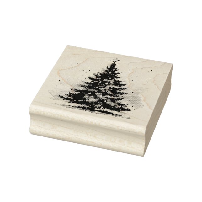 Tampons Encreurs Élégant hiver Wonderland sapin de Noël (Tampon)