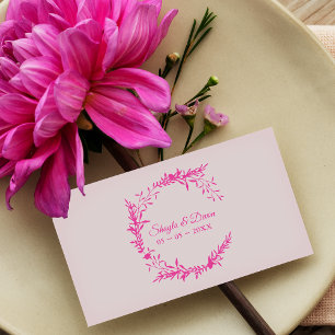 Tampons Encreurs Élégant mariage Fleurs sauvages et Branches de cou