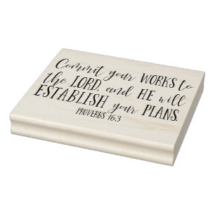 Tampons Encreurs Élégant moderne Bible chrétienne Verse Typographie