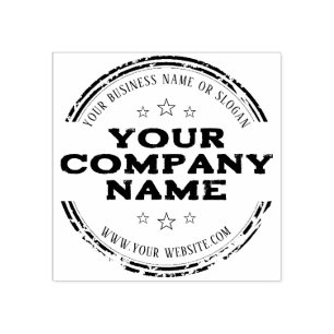 Tampons Encreurs ÉLÉGANT POMPIER ROND RUSTIQUE Logo d'entreprise