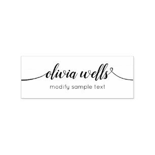 Tampons Encreurs Élégante calligraphie manuscrite de script