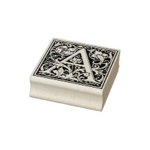 Élégante lettre Vintage florale A Monogramme