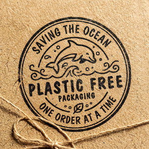 Tampons Encreurs Emballage sans plastique Dauphin Sauver l'Océan