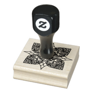 Tampons Encreurs Emblème Mandala Noir Shamrock