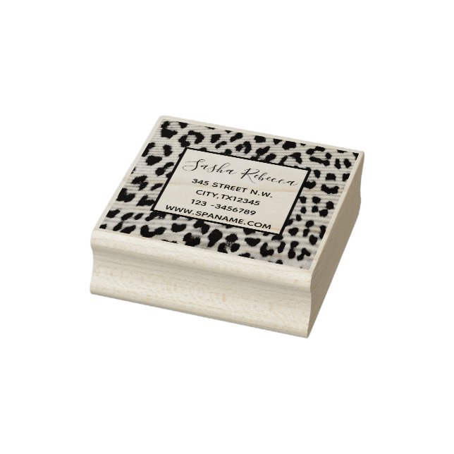 Tampons Encreurs empreinte de léopard animal sauvage chic (Tampon)