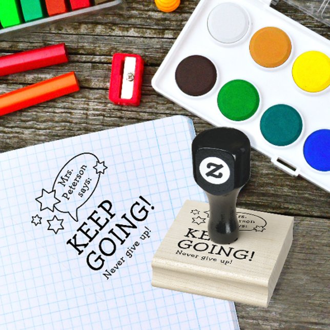 Tampons Encreurs Encouragement Des Enseignants De Fun Moderne Retou (Créateur téléchargé)