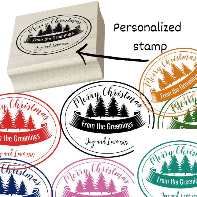 Tampons Encreurs Encre-encre de Noël personnalisée (Créateur téléchargé)