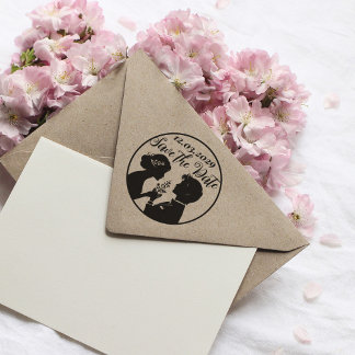 Tampons Encreurs Enregistrer le Timbre pour mariage de date avec un