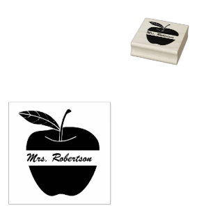 Tampons Encreurs Enseignants Apple Timbre en caoutchouc personnalis